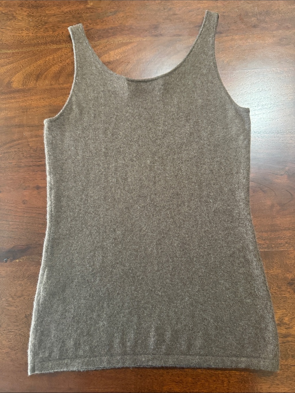 Ralph Lauren Brown Knit Tank Top , 100% cashmere